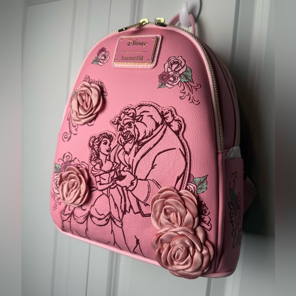 Beauty and the Beast loungefly mini backpack NWT - Picture 3 of 10